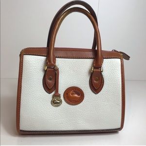 Dooney & Bourke all weather leather white purse